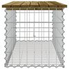 vidaXL Banc de jardin design gabion 103x44x42 cm bois de pin imprégné
