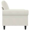 vidaXL Fauteuil Cr&egrave;me 60 cm Velours