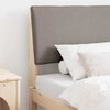 vidaXL T&ecirc;te de lit capitonn&eacute;e Taupe 90 cm Pin massif