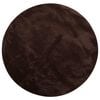 vidaXL Tapis doux &agrave; poils moyens et lavable HUARTE Marron &Oslash; 160 CM
