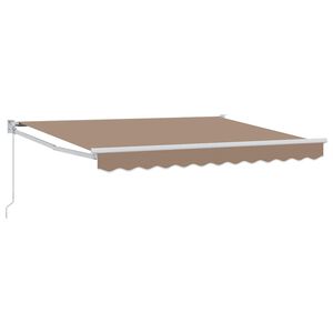 vidaXL Auvent r&eacute;tractable Taupe 3,5 x 2 m 100% Polyester et Aluminium
