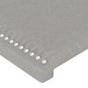 vidaXL Sommier &agrave; lattes de lit avec matelas Gris clair 180x200cm Tissu