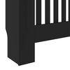 vidaXL Cache-radiateur MDF Noir 78 cm