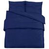 vidaXL Ensemble de housse de couette Bleu marine 240x220 cm Coton
