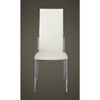 vidaXL Chaises &agrave; manger lot de 4 blanc similicuir
