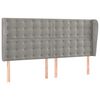 vidaXL Sommier &agrave; lattes de lit matelas et LED Gris clair 160x200 cm