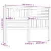 vidaXL T&ecirc;te de lit Gris 146x4x100 cm Bois massif de pin
