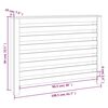 vidaXL Cache-radiateur Blanc 108,5x19x84 cm Bois massif de pin