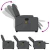 vidaXL Fauteuil inclinable de massage électrique gris similicuir