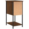 vidaXL Tables de chevet 2pcs ch&ecirc;ne marron 32x42x70cm Bois d'ing&eacute;nierie
