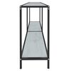 vidaXL Table console Blanc 160x35x75,5 cm Verre tremp&eacute;
