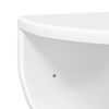 vidaXL &Eacute;tag&egrave;re Murale Blanc brillant 48 x 24 x 24 cm Bois d'ing&eacute;nierie