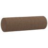 vidaXL Canap&eacute; 2 places avec oreillers d&eacute;coratifs marron 120 cm tissu