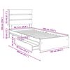 vidaXL Lit de Rangement Ch&ecirc;ne Sonoma 100 x 200 cm Bois d'ing&eacute;nierie