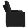 vidaXL Fauteuil inclinable avec porte-gobelet 2 places Noir Tissu