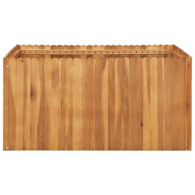 vidaXL Lit surélevé de jardin 100x100x50 cm Bois massif d'acacia