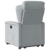 vidaXL Fauteuil inclinable Gris clair Tissu