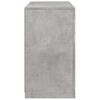 vidaXL Buffet avec lumi&egrave;res LED gris b&eacute;ton 60,5x37x67 cm