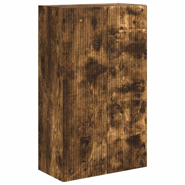 vidaXL Meuble TV mural Ch&ecirc;ne fum&eacute; 59,5 x 31 x 100 cm Bois d'ing&eacute;nierie