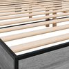 vidaXL Cadre de lit sans matelas sonoma gris 160x200 cm