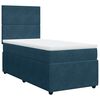 vidaXL Sommier &agrave; lattes de lit avec matelas bleu 100x200 cm