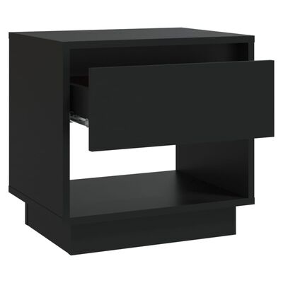 vidaXL Tables de chevet 2 pcs Noir 45x34x44 cm Aggloméré