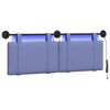 vidaXL T&ecirc;te de lit suspendue Bleu denim Tissu