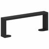 vidaXL Pieds de meuble 2 pcs Noir 28,1 x 4 x 10 mm Fer