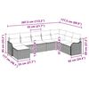 vidaXL Ensemble de canap&eacute; de jardin 9 pcs Gris clair Poly rotin