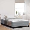 vidaXL Lit &agrave; ressorts avec matelas Gris clair 120 x 200 cm tissu