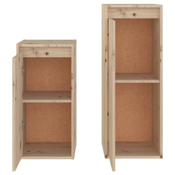 vidaXL Meubles TV 2 pcs Bois massif de pin