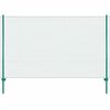 vidaXL Cl&ocirc;ture en grillage m&eacute;tallique avec poteaux Acier 25x1,5 m Vert
