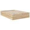 vidaXL Cadre de lit Ch&ecirc;ne Sonoma 150 x 200 cm Bois d'ing&eacute;nierie