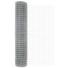vidaXL Cl&ocirc;ture avec poteau Argent&eacute; 1,6 x 10 m Acier et PVC