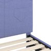 vidaXL Cadre de lit pour enfants avec t&ecirc;te de lit Bleu denim tissu