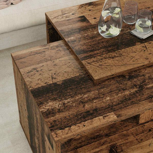 vidaXL Ensemble de tables basses 2 pcs Bois ancien Bois d'ing&eacute;nierie