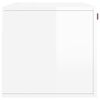 vidaXL Armoire murale blanc brillant 80x36,5x35 cm bois d'ing&eacute;nierie