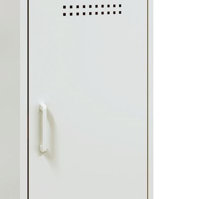 vidaXL Buffet blanc 36x39x79 cm acier laminé à froid