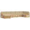 vidaXL Ensemble de canap&eacute;s d'ext&eacute;rieur 7 pc Blanc et Beige