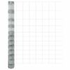 vidaXL Cl&ocirc;ture de prairie Argent&eacute; 50 x 1,4 m Acier galvanis&eacute;