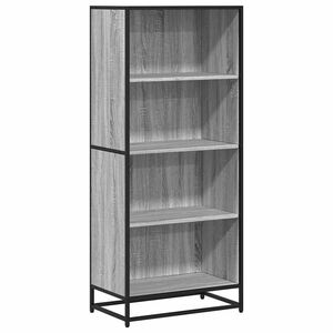 vidaXL Biblioth&egrave;que sonoma gris 60x35x139 cm bois d'ing&eacute;nierie