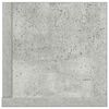 vidaXL &Eacute;tag&egrave;res murales 2pcs gris b&eacute;ton 75x16,5x16,5cm bois ing&eacute;nierie
