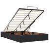 VidaXL Cadre de lit ottoman avec matelas noir 120x200 cm similicuir