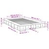 vidaXL Cadre de lit sans matelas sonoma gris 160x200 cm