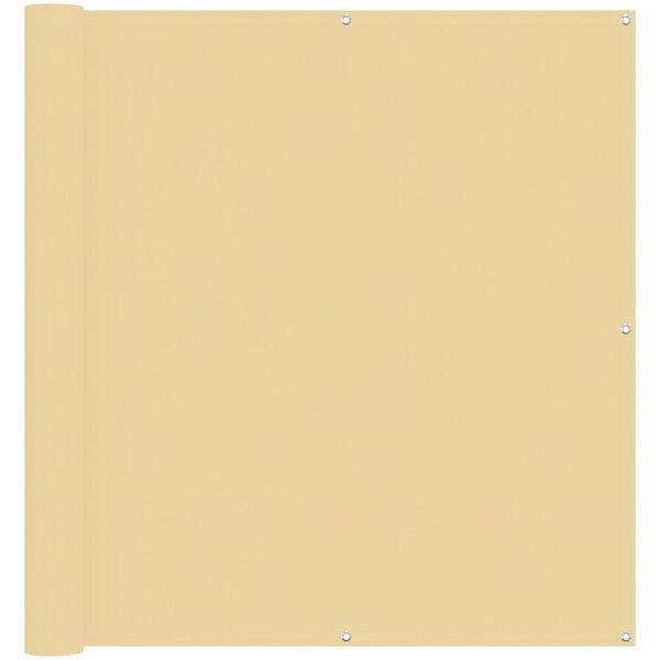 vidaXL &Eacute;cran de balcon Sable 110 x 400 cm Tissu Oxford