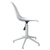 vidaXL Chaises pivotantes &agrave; manger lot de 2 blanc PP