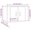 vidaXL Ensemble de meubles TV 2 pcs Blanc Bois d'ing&eacute;nierie