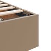 vidaXL Lit de Rangement avec matelas Cappuccino 120 x 190 cm Faux cuir