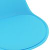 vidaXL Chaises &agrave; manger pivotantes lot de 2 bleu similicuir