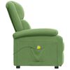 vidaXL Fauteuil de massage Vert clair velours